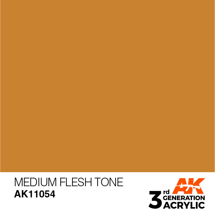 AK Interactive: 3rd Gen Acrylic Medium Flesh Tone 17ml Model Paints AK INTERACTIVE