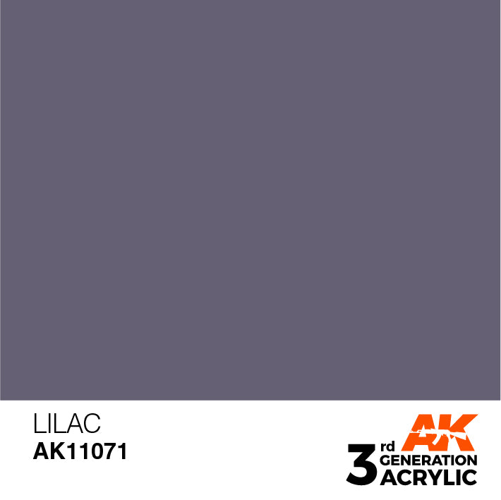 AK Interactive: 3rd Gen Acrylic Lilac 17ml Model Paints AK INTERACTIVE