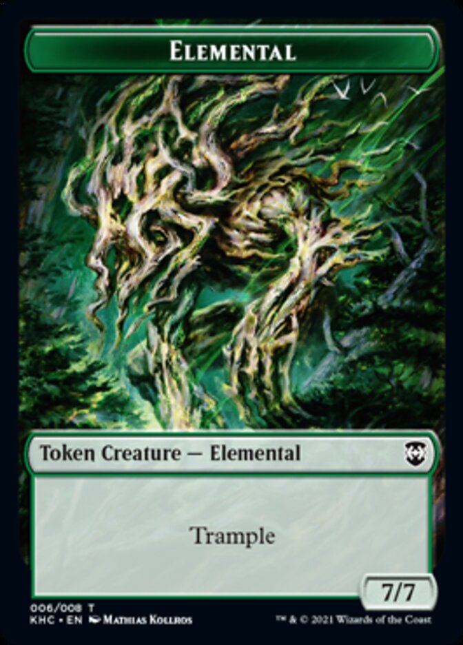 Elemental Token [Tokens] Kaldheim Commander Tokens MTG Single Magic: The Gathering