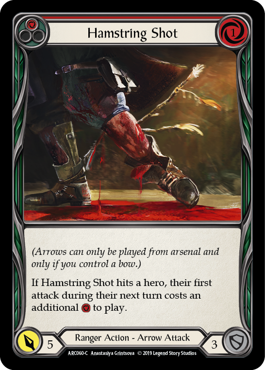 Hamstring Shot (Red) [ARC060-C] 1st Edition Normal Flesh And Blood Single Flesh And Blood   