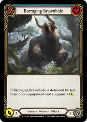Barraging Brawnhide (Blue) [WTR178-C] Alpha Print Normal Flesh And Blood Single Flesh And Blood   