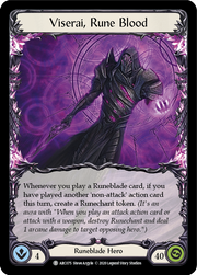 Viserai // Viserai, Rune Blood [U-ARC076 // U-ARC075] Unlimited Normal Flesh And Blood Single Flesh And Blood   