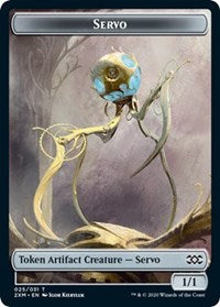 Servo // Soldier Double-Sided Token [Tokens] Double Masters Tokens MTG Single Magic: The Gathering