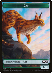 Beast // Cat (020) Double-Sided Token [Tokens] Core Set 2021 Tokens MTG Single Magic: The Gathering