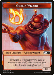 Construct // Goblin Wizard Double-Sided Token [Tokens] Core Set 2021 Tokens MTG Single Magic: The Gathering
