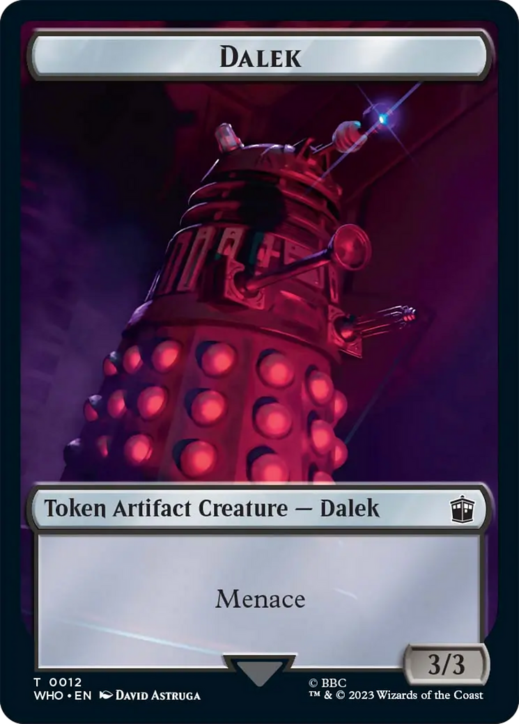 Dalek Token [Doctor Who Tokens] MTG Single Magic: The Gathering   