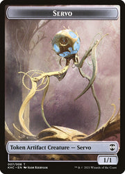 Elf Warrior // Servo Double-Sided Token [Tokens] Kaldheim Commander Tokens MTG Single Magic: The Gathering