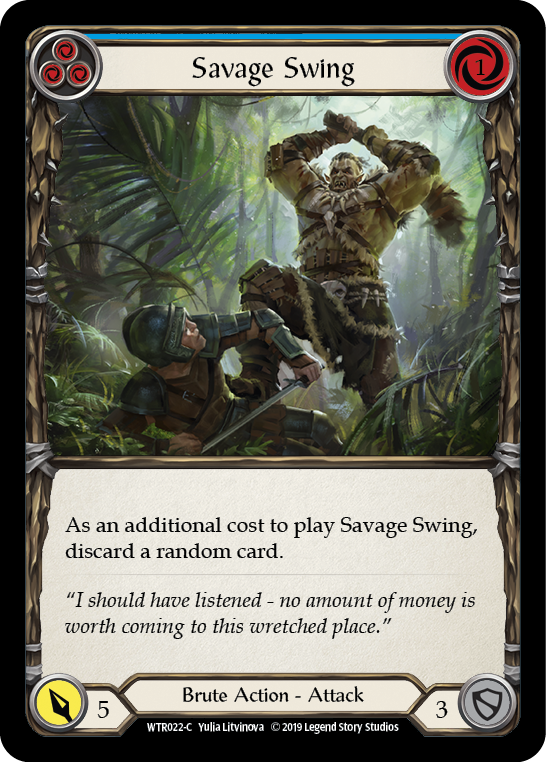 Savage Swing (Blue) [WTR022-C] Alpha Print Normal Flesh And Blood Single Flesh And Blood   