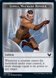 Elemental // Lukka, Wayward Bonder Emblem Double-Sided Token [Tokens] Strixhaven: School of Mages Tokens MTG Single Magic: The Gathering
