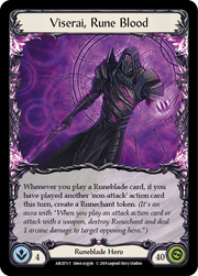 Viserai // Viserai, Rune Blood [ARC076-T // ARC075-T] 1st Edition Normal Flesh And Blood Single Flesh And Blood   