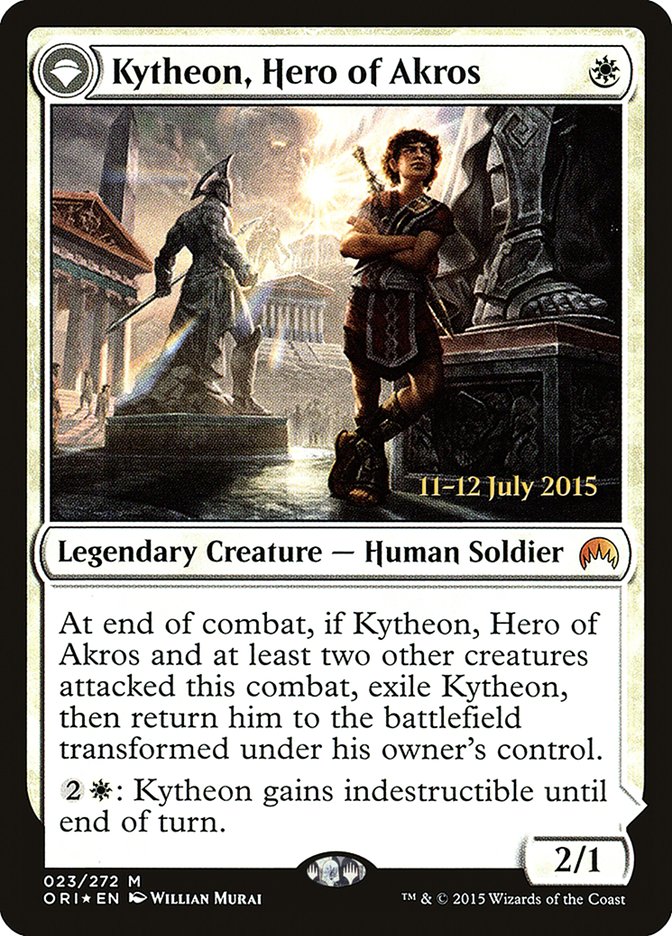 Kytheon, Hero of Akros // Gideon, Battle-Forged [Magic Origins Prerelease Promos] MTG Single Magic: The Gathering   
