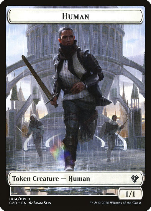 Human // Treasure Double-Sided Token [Tokens] Commander 2020 Tokens MTG Single Magic: The Gathering