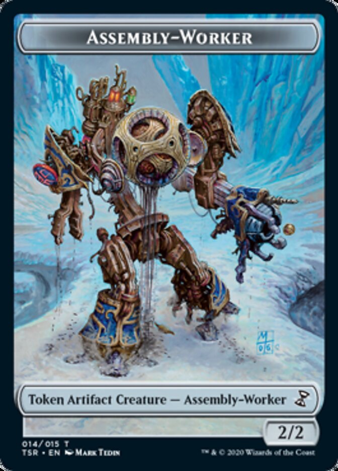 Assembly-Worker Token [Tokens] Time Spiral Remastered Tokens MTG Single Magic: The Gathering