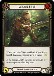 Wounded Bull (Yellow) [WTR201] Unlimited Edition Normal Flesh And Blood Single Flesh And Blood   
