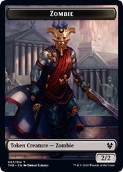Zombie // Satyr Double-Sided Token [Tokens] Theros Beyond Death Tokens MTG Single Magic: The Gathering
