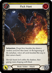 Pack Hunt (Yellow) [WTR024-C] Alpha Print Rainbow Foil Flesh And Blood Single Flesh And Blood   