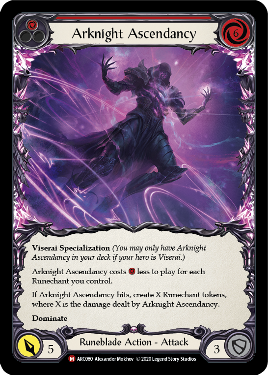 Arknight Ascendancy [ARC080] Unlimited Edition Rainbow Foil Flesh And Blood Single Flesh And Blood   