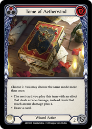 Tome of Aetherwind [ARC122-S] 1st Edition Rainbow Foil Flesh And Blood Single Flesh And Blood   