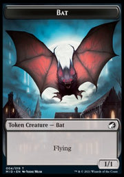 Clue // Bat Double-Sided Token [Tokens] Innistrad: Midnight Hunt Tokens MTG Single Magic: The Gathering