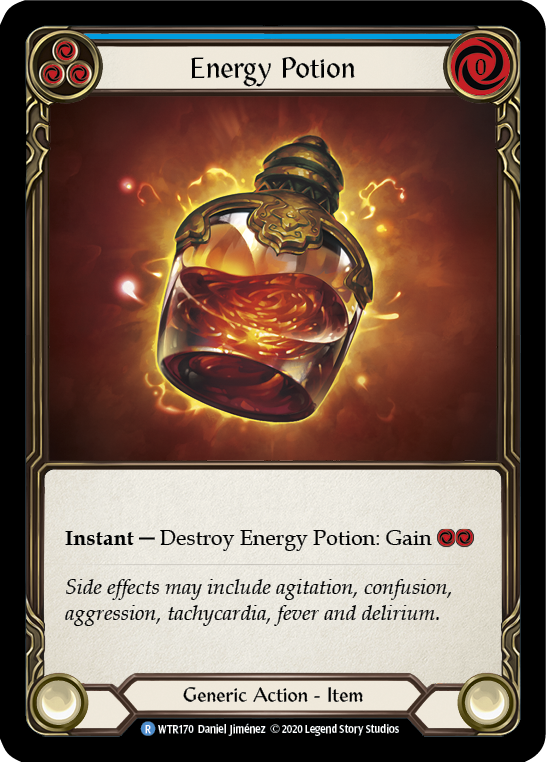 Energy Potion [WTR170] Unlimited Edition Rainbow Foil Flesh And Blood Single Flesh And Blood   