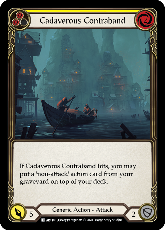 Cadaverous Contraband (Yellow) [ARC180] Unlimited Edition Rainbow Foil Flesh And Blood Single Flesh And Blood   