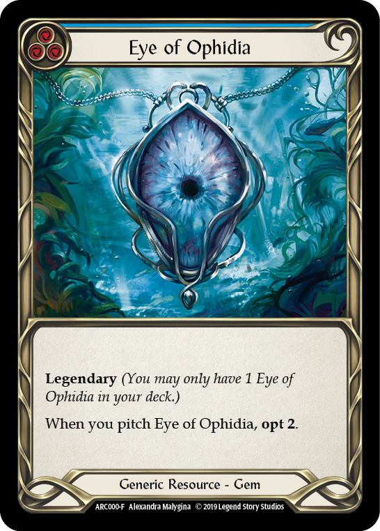 Eye of Ophidia [ARC000-F] 1st Edition Cold Foil Flesh And Blood Single Flesh And Blood   