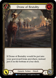 Drone of Brutality (Yellow) [WTR165] Unlimited Edition Normal Flesh And Blood Single Flesh And Blood   