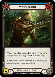 Wounded Bull (Blue) [WTR202-C] Alpha Print Rainbow Foil Flesh And Blood Single Flesh And Blood   
