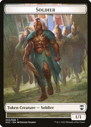 Bird (005) // Soldier Double-Sided Token [Tokens] Kaldheim Commander Tokens MTG Single Magic: The Gathering