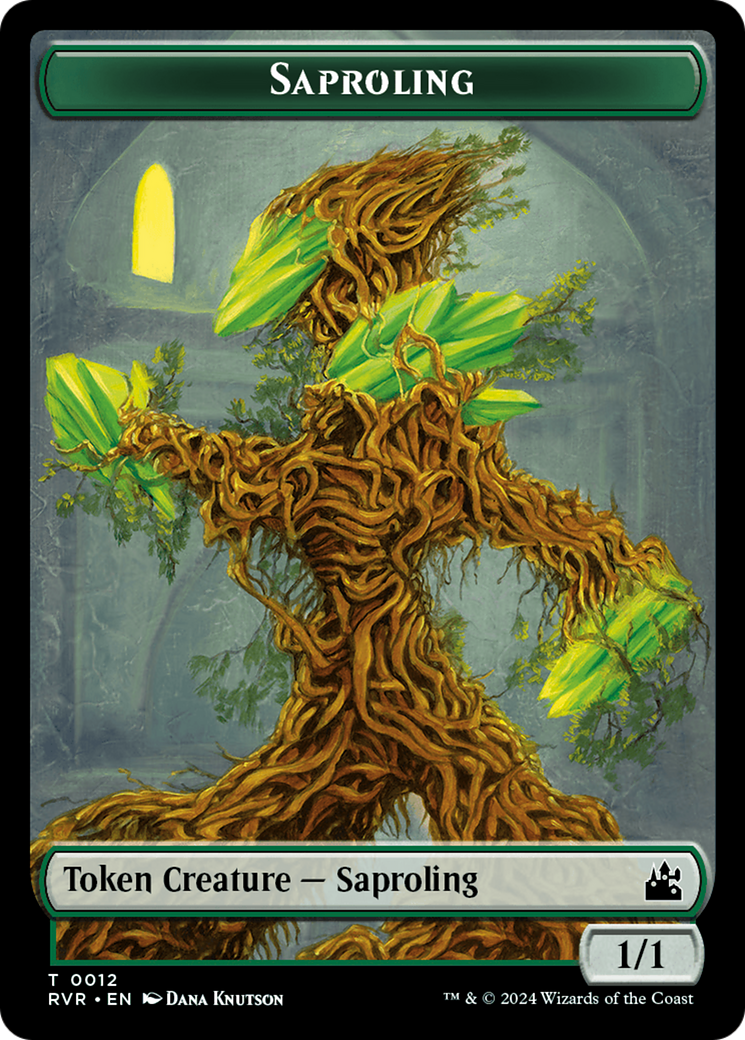 Saproling // Bird Illusion Double-Sided Token [Tokens] Ravnica Remastered Tokens MTG Single Magic: The Gathering