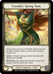 Fyendal's Spring Tunic [WTR150-L] Alpha Print Cold Foil Flesh And Blood Single Flesh And Blood   