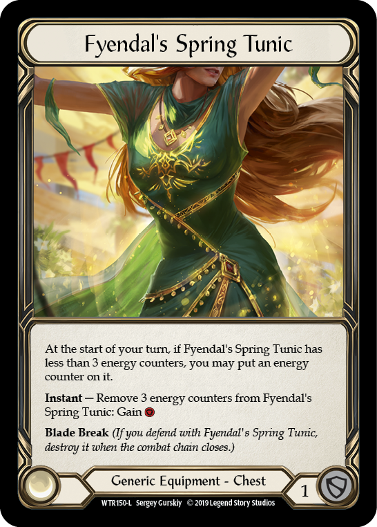Fyendal's Spring Tunic [WTR150-L] Alpha Print Cold Foil Flesh And Blood Single Flesh And Blood   