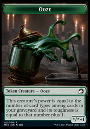 Human // Ooze Double-Sided Token [Tokens] Innistrad: Midnight Hunt Tokens MTG Single Magic: The Gathering