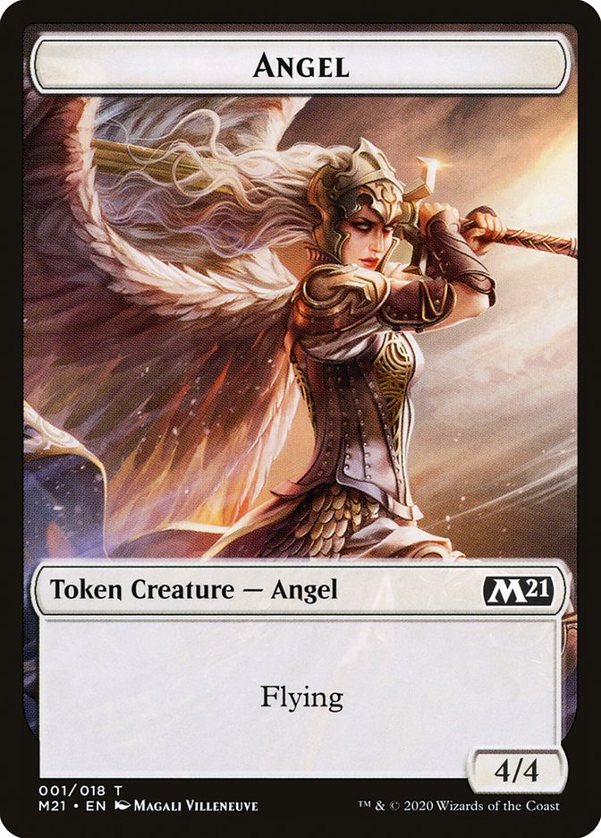 Angel Token [Tokens] Core Set 2021 Tokens MTG Single Magic: The Gathering