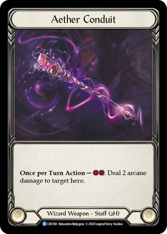Aether Conduit [CRU160] 1st Edition Normal Flesh And Blood Single Flesh And Blood   