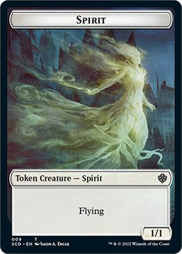 Cat Bird // Spirit Double-Sided Token [Starter Commander Decks] MTG Single Magic: The Gathering   