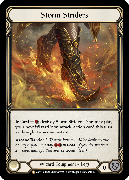 Storm Striders [ARC116] Unlimited Edition Rainbow Foil Flesh And Blood Single Flesh And Blood   