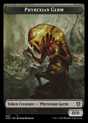 Phyrexian Mite (011) // Phyrexian Germ Double-Sided Token [Tokens] Phyrexia: All Will Be One Commander Tokens MTG Single Magic: The Gathering
