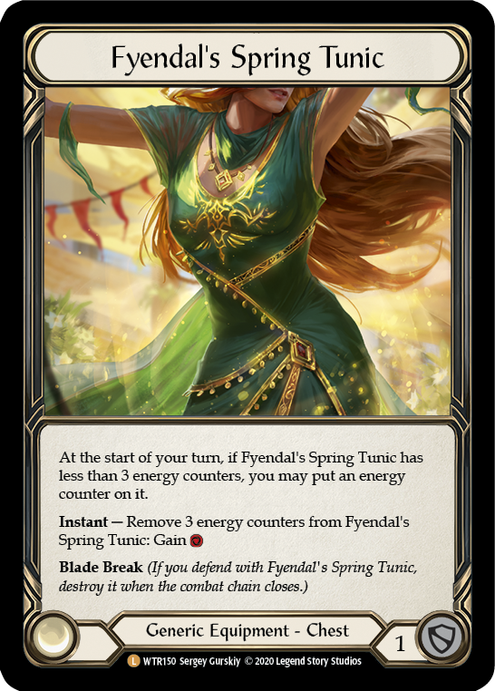 Fyendal's Spring Tunic [WTR150] Unlimited Edition Rainbow Foil Flesh And Blood Single Flesh And Blood   