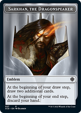 Sarkhan, the Dragonspeaker // Sarkhan, the Dragonspeaker Double-Sided Token [Starter Commander Decks] MTG Single Magic: The Gathering   