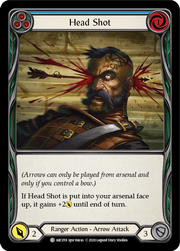 Head Shot (Blue) [ARC059] Unlimited Edition Rainbow Foil Flesh And Blood Single Flesh And Blood   