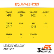 AK Interactive: 3rd Gen Acrylic Lemon Yellow 17ml Model Paints AK INTERACTIVE