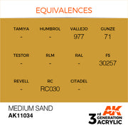 AK Interactive: 3rd Gen Acrylic Medium Sand 17ml Basing Materials AK INTERACTIVE