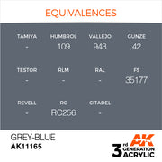 AK Interactive: 3rd Gen Acrylic Grey-Blue 17ml Model Paints AK INTERACTIVE