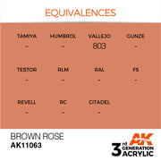 AK Interactive: 3rd Gen Acrylic Brown Rose 17ml Model Paints AK INTERACTIVE