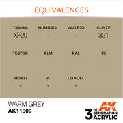 AK Interactive: 3rd Gen Acrylic Warm Grey 17ml Model Paints AK INTERACTIVE