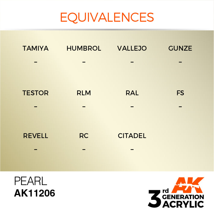 AK Interactive: 3rd Gen Acrylic Pearl 17ml Model Paints AK INTERACTIVE