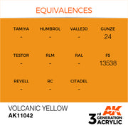 AK Interactive: 3rd Gen Acrylic Volcanic Yellow 17ml Model Paints AK INTERACTIVE