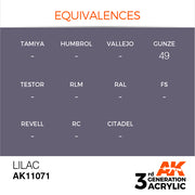 AK Interactive: 3rd Gen Acrylic Lilac 17ml Model Paints AK INTERACTIVE