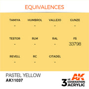 AK Interactive: 3rd Gen Acrylic Pastel Yellow 17ml Model Paints AK INTERACTIVE